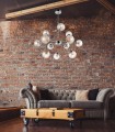 LAMPAMI - lampa wisząca szklane kule, żyrandol nowoczesny, żyrandol do salonu