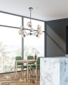LAMPAMI - lampa wisząca szklane kule, żyrandol nowoczesny, żyrandol do salonu