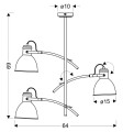 LAMPAMI - lampa do salonu szkic