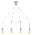 LAMPAMI - nowoczesna lampa wisząca, lampa wisząca biała, żyrandol biały nowoczesny, lampa do salonu nowoczesna