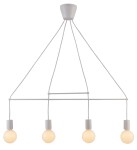 Biały żyrandol nowoczesny ALTO 4X40W E27 BIAŁY MATOWY