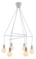 LAMPAMI - nowoczesna lampa wisząca, lampa wisząca biała, żyrandol biały nowoczesny, lampa do salonu nowoczesna