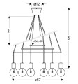LAMPAMI - nowoczesna lampa wisząca szkic