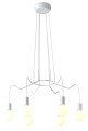 LAMPAMI - nowoczesna lampa wisząca, lampa wisząca biała, żyrandol biały nowoczesny, lampa do salonu nowoczesna
