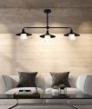LAMPAMI - lampa nad stół, czarna lampa wisząca, lampa wisząca czarna, żyrandol nowoczesny