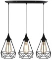 LAMPAMI - lampa nad stół, czarna lampa wisząca, lampa wisząca czarna, żyrandol nowoczesny