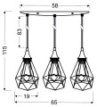 LAMPAMI - lampa nad stół szkic