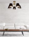 LAMPAMI - lampa sufitowa złota, lampa złota, złota lampa wisząca, żyrandol do salonu