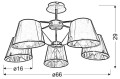 LAMPAMI - lampa sufitowa złota szkic