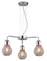 LAMPAMI - lampa sufitowa srebrna, lampa wisząca srebrna, srebrna lampa wisząca, żyrandol do salonu