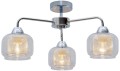 LAMPAMI - lampa sufitowa srebrna, lampa wisząca srebrna, srebrna lampa wisząca, żyrandol do salonu