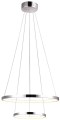 LAMPAMI - lampa sufitowa ledowa, lampa wisząca srebrna, srebrna lampa wisząca, żyrandol do salonu