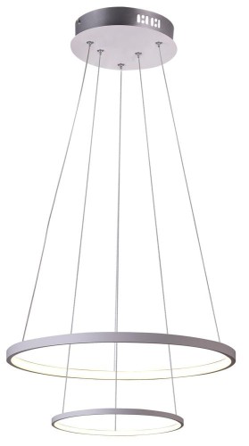 LAMPAMI - lampa sufitowa ledowa, lampa wisząca biała, biała lampa wisząca, żyrandol do salonu