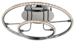 Lampa sufitowa LED kryształy 40 cm 3000K ADEL 36W CHROM 