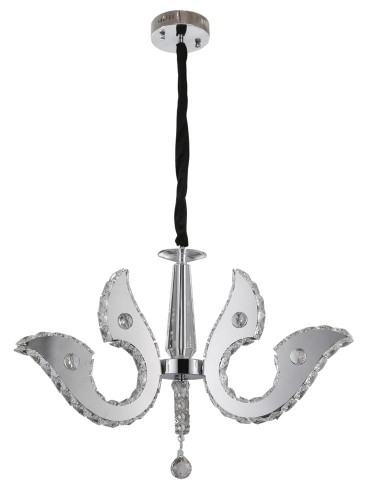 LAMPAMI - lampa sufitowa ledowa, lampa wisząca kryształy,  lampa ledowa wisząca, żyrandol do salonu