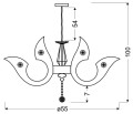 LAMPAMI - lampa sufitowa ledowa szkic