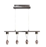 Lampa wisząca ledowa kryształki PRISMA 4X3W LED CHROM