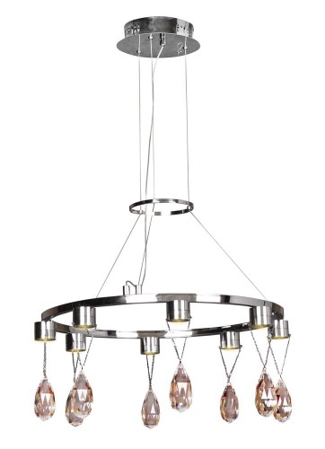 LAMPAMI- lampa wisząca sufitowa, żyrandol srebrny nowoczesny, lampa nad stół