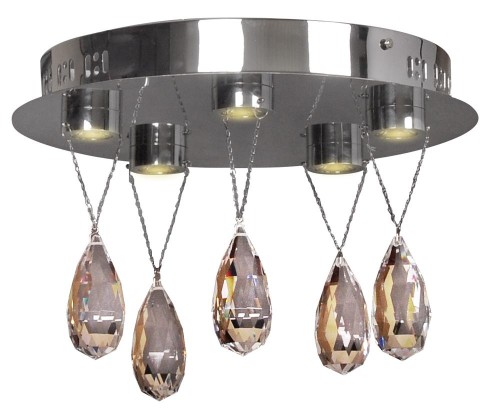 LAMPAMI- lampa wisząca sufitowa, żyrandol srebrny nowoczesny, lampa nad stół