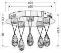 LAMPAMI- lampa wisząca sufitowa szkic