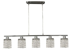 Lampa wisząca kryształki ROYAL 5XG9 40W CHROM 