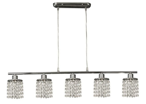 LAMPAMI- lampa wisząca sufitowa, żyrandol srebrny nowoczesny, lampa nad stół