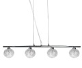 LAMPAMI - lampa sufitowa, żyrandol srebrny, lampa nad stół, żyrandol nowoczesny do salonu