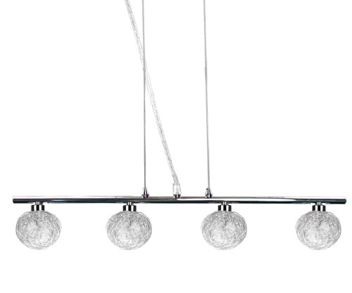 LAMPAMI - lampa sufitowa, żyrandol srebrny, lampa nad stół, żyrandol nowoczesny do salonu