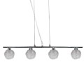 LAMPAMI - lampa sufitowa, żyrandol srebrny, lampa nad stół, żyrandol nowoczesny do salonu