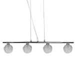 Lampa nad stół do jadalni wisząca WIND 4XG9 40W CHROM 