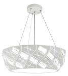 Biała lampa sufitowa wisząca GLANCE 36 4X40W G9  Z ŻARÓWKĄ