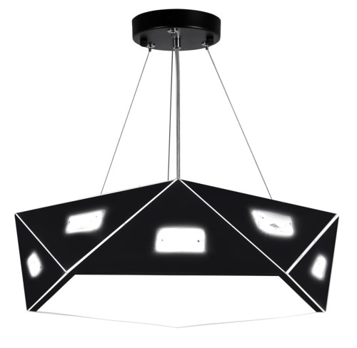 LAMPAMI - lampa sufitowa, żyrandol czarny, lampa nad stół, żyrandol nowoczesny do salonu