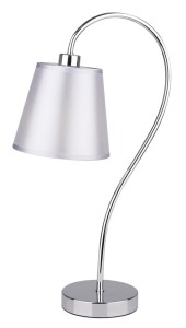 Srebrna lampa stojąca LUK 1XE14 40W CHROM