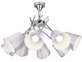 LAMPAMI - lampa sufitowa srebrna, lampa wisząca srebrna, srebrna lampa wisząca, żyrandol do salonu