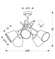 LAMPAMI - lampa sufitowa wisząca szkic