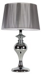 Srebrna lampa stołowa 40 cm glamour GILLENIA 1XE27 60W 