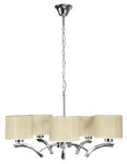 Elegancka lampa wisząca kremowa 5xE27 60W DRAGA 