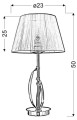 LAMPAMI - lampa do sypialni szkic
