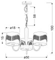 LAMPAMI - lampa sufitowa szkic