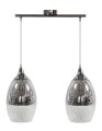 LAMPAMI - lampa sufitowa wisząca, lampa wisząca do salonu, srebrna lampa wisząca, żyrandol do salonu