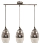 Potrójna lampa wisząca srebrna 125 cm CELIA 3XE27 60W 