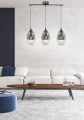 LAMPAMI - lampa sufitowa wisząca, lampa wisząca do salonu, srebrna lampa wisząca, żyrandol do salonu