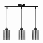 Potrójna lampa wisząca srebrna 125 cm 3XE27 60W COX CHROM 