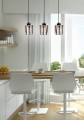 LAMPAMI - lampa sufitowa wisząca, lampa wisząca do salonu, srebrna lampa wisząca, żyrandol do salonu