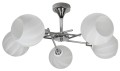 LAMPAMI - lampa sufitowa srebrna, lampa wisząca srebrna, srebrna lampa wisząca, żyrandol do salonu