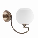 Klasyczny kinkiet na ścianę 1XE27 60W PATYNOWA MIEDŹ