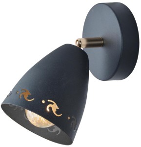 Czarny kinkiet dziecięcy COTY 1XE14 40W
