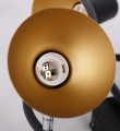 LAMPAMI - lampa plafon czarny ze złotym, lampa sufitowa czarna, lampa kuchenna