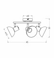 LAMPAMI - lampa plafon szkic