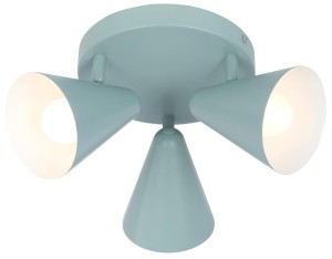 Lampa przysufitowa plafon AMOR 3XE14 40W SZARY MAT